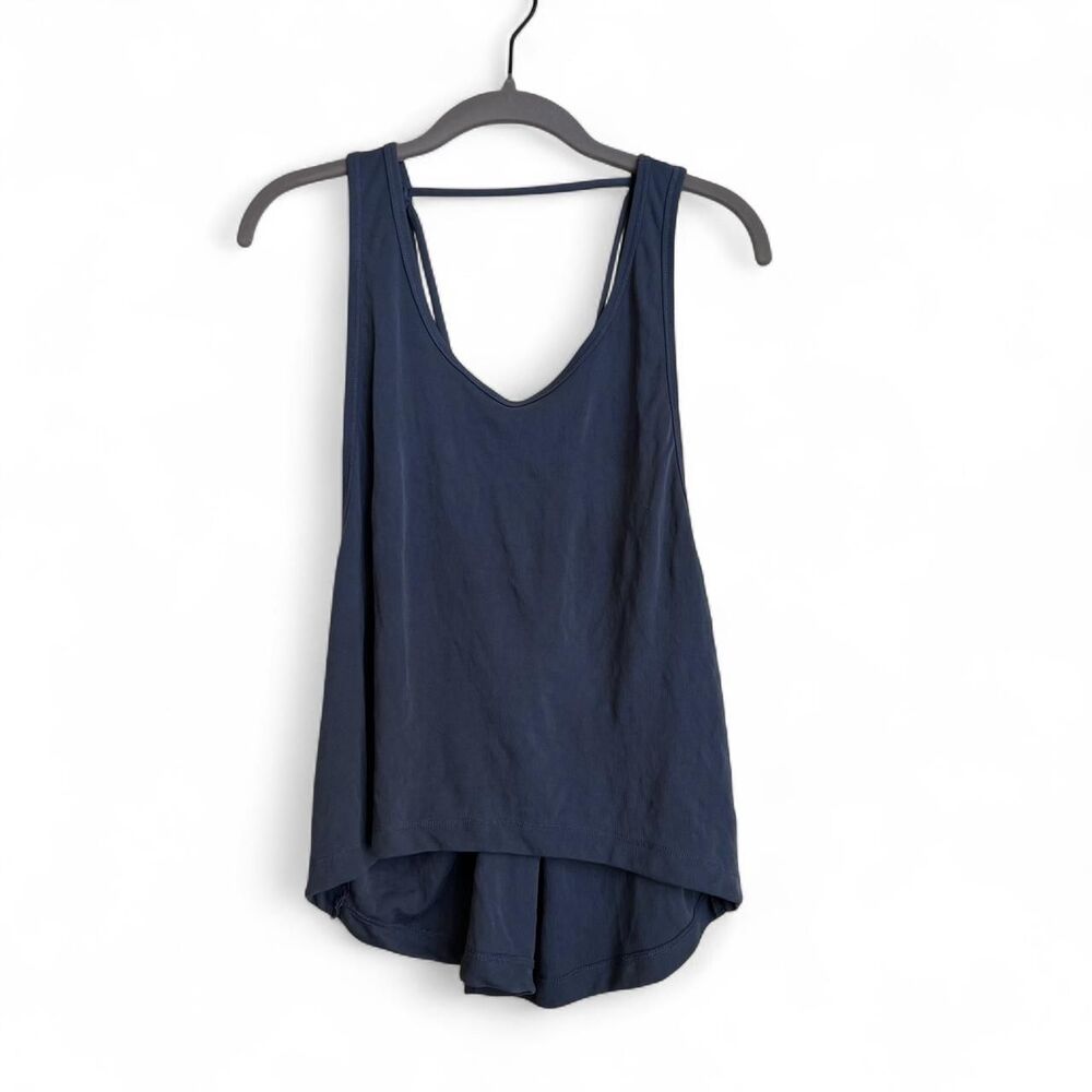 Zella Women's Navy Swing Workout Tank Top